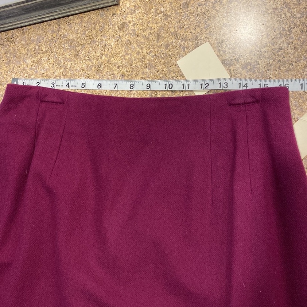 NWT Savannah Plum Purple Wool Skirt With Flaws 16 Petite - Picture 6 of 16